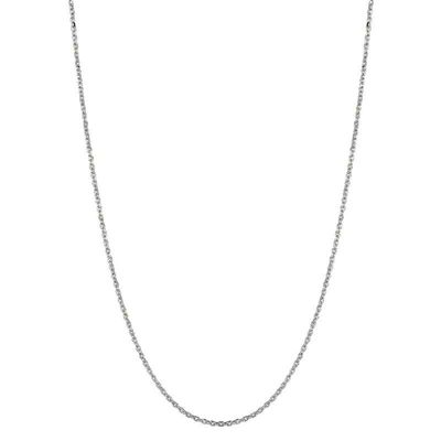 14k solid multi-tone gold 20 inches long mirror link very sparkly chain 1.4 gram 