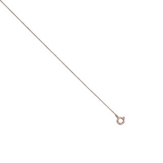 0.45mm Box Chain Necklace in 10K Rose Gold - 18