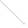 Thumbnail Image 0 of 1.2mm Rope Chain Necklace in 14K White Gold - 18"