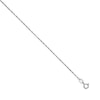 Thumbnail Image 0 of Ladies' 0.76mm Rope Chain Necklace in Solid 14K White Gold - 16"