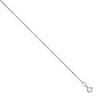 Thumbnail Image 0 of 0.85mm Polished Rope Chain Necklace in 14K White Gold