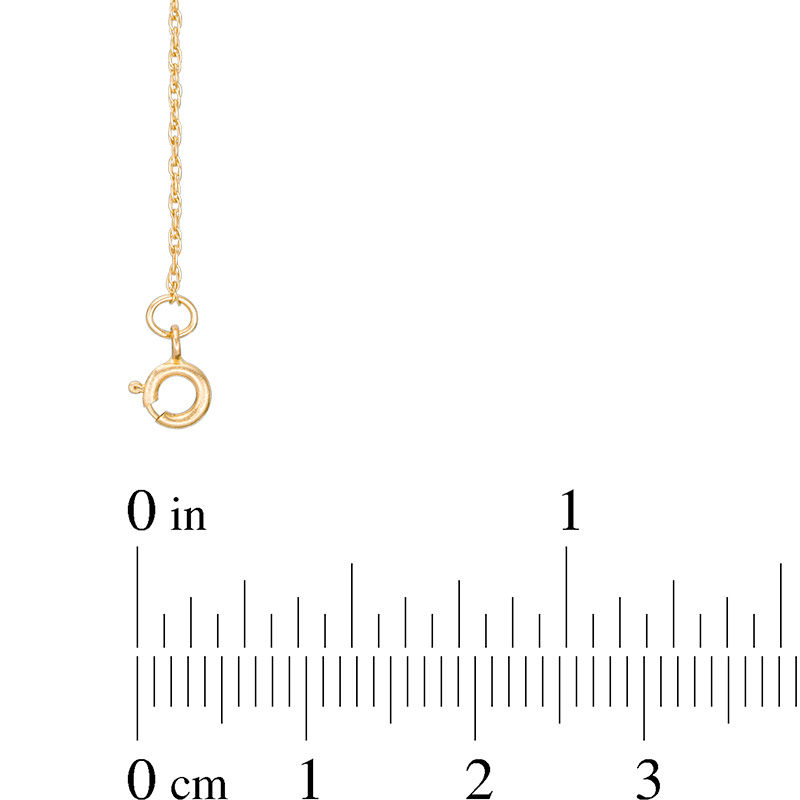 Main Image 2 of 0.8mm Rope Chain Necklace in Solid 14K Gold - 18"