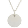 Thumbnail Image 1 of Personality Charms Matte Round Disk Starter Pendant in Sterling Silver