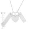 Thumbnail Image 2 of Personality Charms Three Piece Rectangle, Heart and Long Rectangle Starter Pendant in Sterling Silver