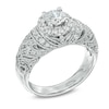 Thumbnail Image 1 of 1 CT. T.W. Diamond Vintage-Style Frame Engagement Ring in 14K White Gold