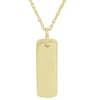 Thumbnail Image 1 of Personality Charms Rectangle Starter Pendant in 10K Gold