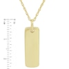 Thumbnail Image 2 of Personality Charms Rectangle Starter Pendant in 10K Gold