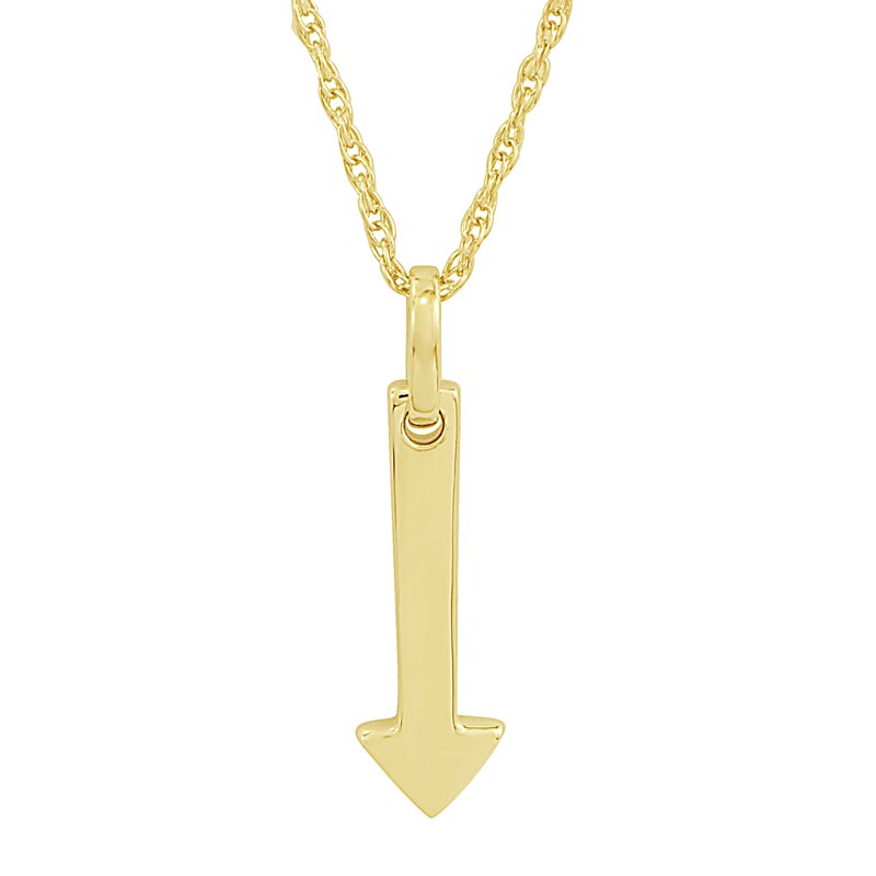 Main Image 1 of Personality Charms Arrow Starter Pendant in 10K Gold