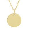 Thumbnail Image 1 of Personality Charms Round Disk Starter Pendant in 10K Gold