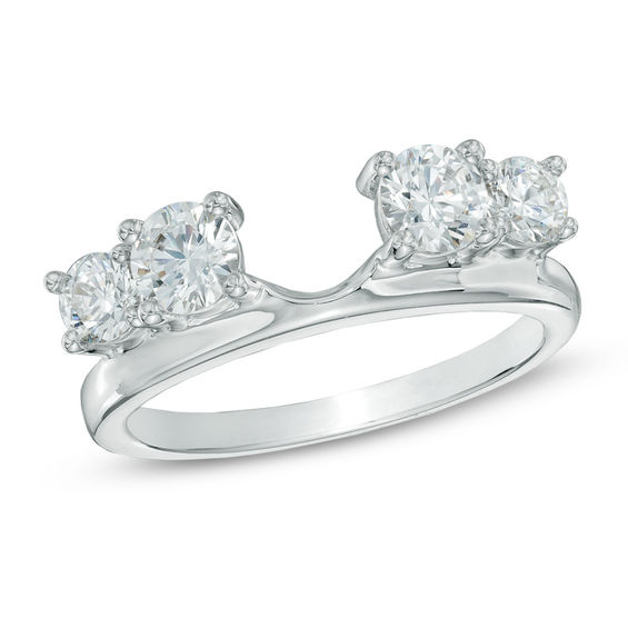 1 CT. T.W. Diamond Solitaire Enhancer in 14K White Gold Zales