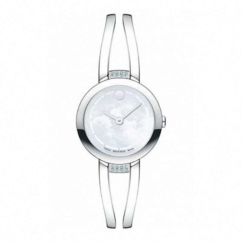 Main Image 1 of Ladies' Movado Amorosa Duo Museum® Dial Diamond Accent Bangle Watch  (Model: 0606813)
