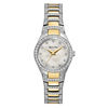 Thumbnail Image 1 of Ladies' Bulova Two-Tone Crystal Accent Watch with Mother-of-Pearl Dial (Model: 98L198)