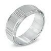 Thumbnail Image 1 of Triton Men's 9.0mm Step Edge Comfort Fit Tungsten Wedding Band - Size 10