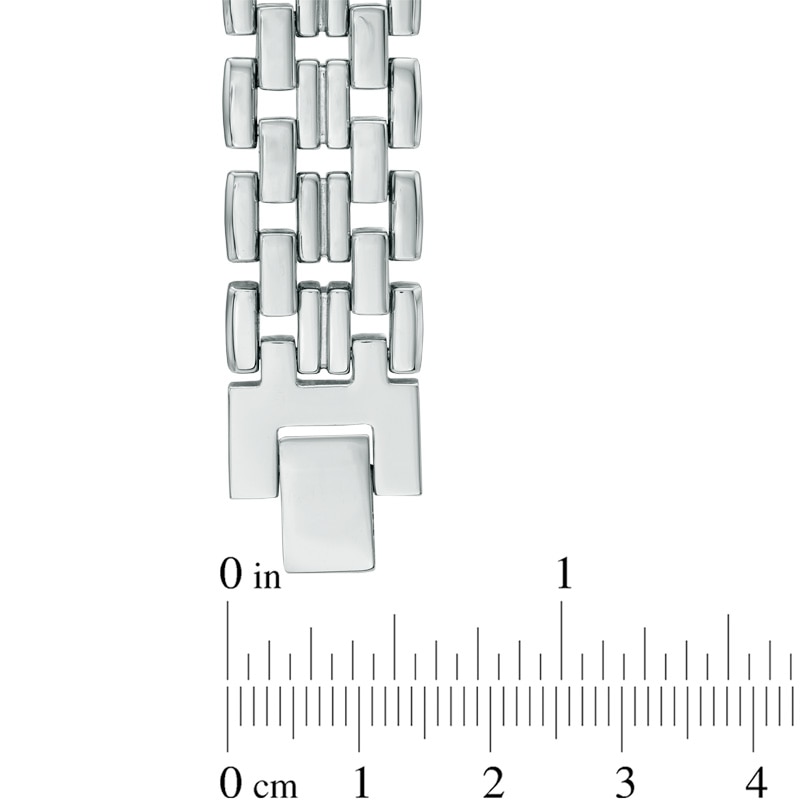 Main Image 3 of 3/4 CT. T.W. Black Diamond and Carbon fiber ID Bracelet in Black Stainless Steel