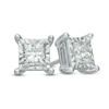 Thumbnail Image 1 of 1 CT. T.W. Princess-Cut Diamond Solitaire Stud Earrings in 10K White Gold