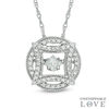 Thumbnail Image 1 of 1/4 CT. T.W. Princess-Cut Diamond Pendant in 10K White Gold