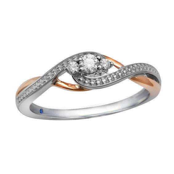 Cherished Promise Collection™ Diamond Accent Three Stone Twist Promise