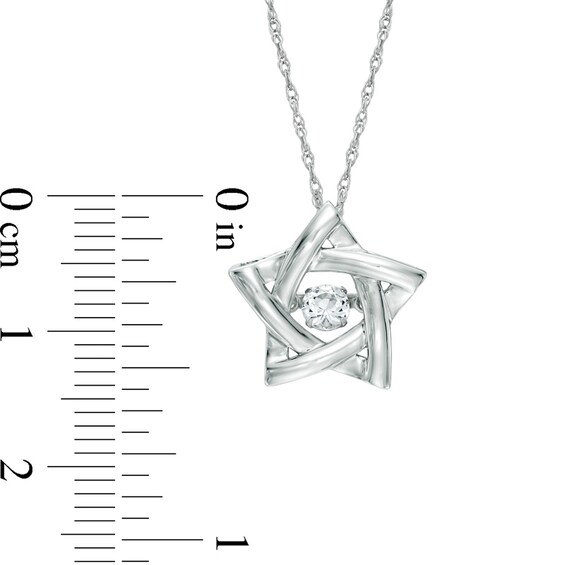 1/8 CT. Diamond Star Pendant in 10K White Gold