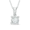 Thumbnail Image 0 of 1/4 CT. Diamond Solitaire Pendant in 10K White Gold