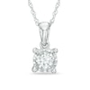 Thumbnail Image 1 of 1/4 CT. Diamond Solitaire Pendant in 10K White Gold