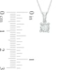 Thumbnail Image 2 of 1/4 CT. Diamond Solitaire Pendant in 10K White Gold