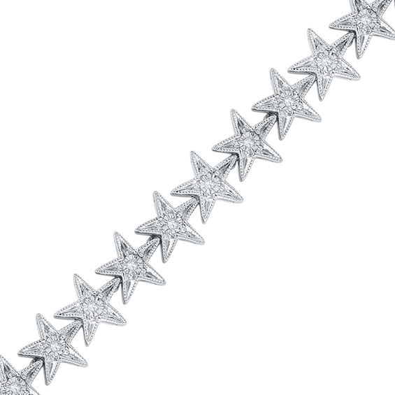 アクセサリー centimeter Star logo bracelet DIAMOND LINK CHAIN BRACELET(2JU0336)K10 ブレスレット｜スター
