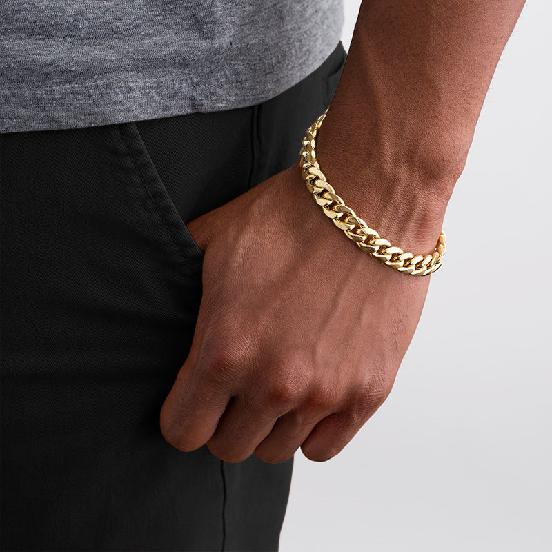  Gold Chain Bracelets for Men, Cuban Link Bracelet for