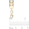 Thumbnail Image 2 of "X" Bracelet in 10K Tri-Tone Gold - 7.25"