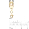 Thumbnail Image 1 of "X" Bracelet in 10K Tri-Tone Gold - 7.25"