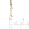 Thumbnail Image 2 of Wave Bracelet in 10K Tri-Tone Gold - 7.5"