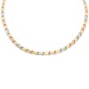 Thumbnail Image 1 of "X" Necklace in 10K Tri-Tone Gold - 17"