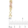 Thumbnail Image 2 of "X" Necklace in 10K Tri-Tone Gold - 17"