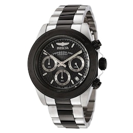 Men's Invicta Speedway Chronograph Two-Tone Watch with Black Dial (Model: 6934)