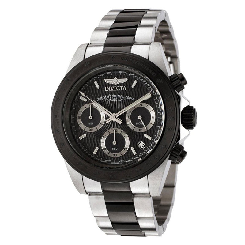 Main Image 1 of Men's Invicta Speedway Chronograph Two-Tone Watch with Black Dial (Model: 6934)