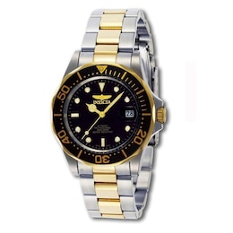 Men's Invicta Pro Diver Automatic Two-Tone Watch with Black Dial (Model: 8927)