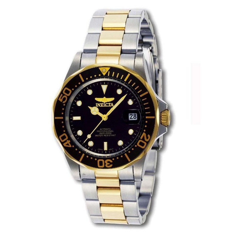Main Image 1 of Men's Invicta Pro Diver Automatic Two-Tone Watch with Black Dial (Model: 8927)