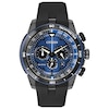 Thumbnail Image 1 of Men's Citizen Eco-Drive® Chronograph Ecosphere Strap Watch with Blue Dial (Model: CA4155-12L)