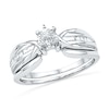 Thumbnail Image 0 of 1/6 CT. T.W. Diamond Bridal Set in 10K White Gold