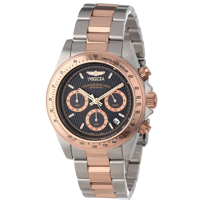 Main Image 1 of Men's Invicta Speedway Chronograph Two-Tone Watch with Black Dial (Model: 6932)