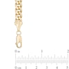 Thumbnail Image 1 of Men's 10K Gold 6.7mm Light Curb Chain Bracelet and Necklace Set