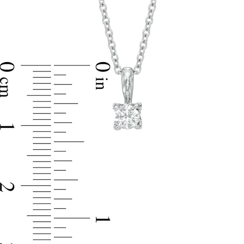 Main Image 4 of Vera Wang Love Collection 1/3 CT. T.W. Diamond Pendant in 14K White Gold