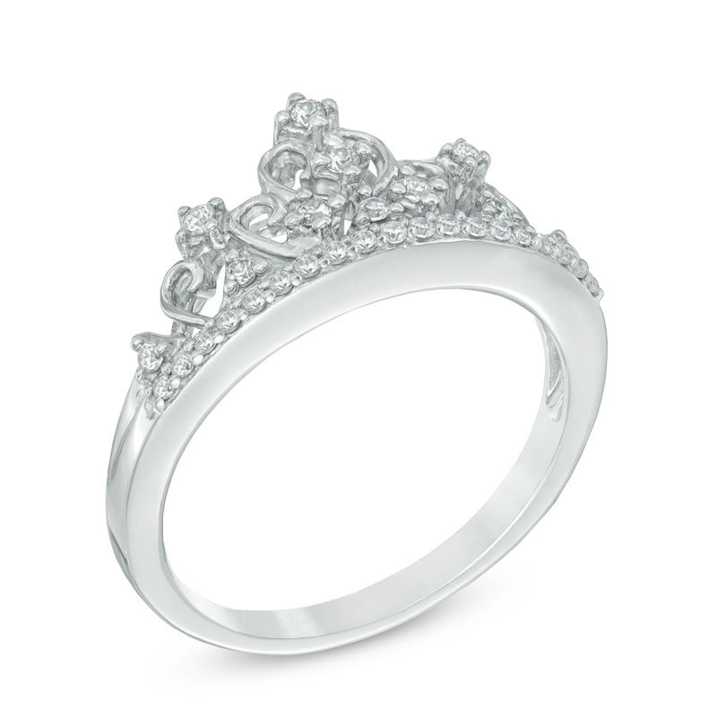 1/5 CT. T.W. Diamond Tiara Ring in Sterling Silver