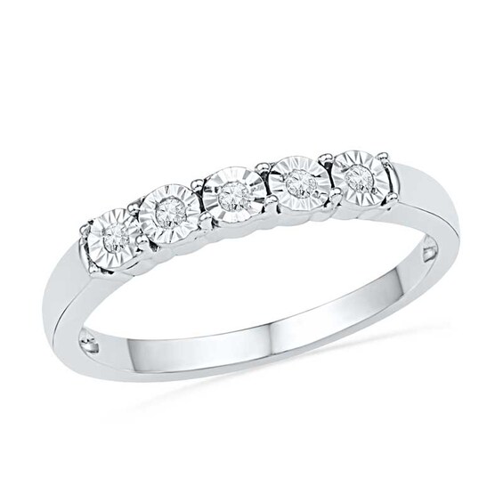 1/6 CT. T.w. Diamond Bubble Bridal Set in Sterling Silver