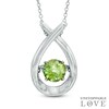 Thumbnail Image 1 of 6.0mm Peridot Pendant in Sterling Silver