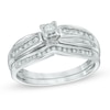Thumbnail Image 0 of 1/6 CT. T.W. Diamond Bridal Set in Sterling Silver