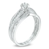 Thumbnail Image 1 of 1/6 CT. T.W. Diamond Bridal Set in Sterling Silver