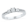 Thumbnail Image 0 of Diamond Accent Trio Promise Ring in Sterling Silver