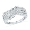 Thumbnail Image 0 of 1/2 CT. T.W. Diamond Loose Knot Ring in Sterling Silver