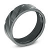 Thumbnail Image 2 of 7.5mm Comfort Fit Black Titanium Wedding Band - Size 10