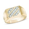 Thumbnail Image 0 of Men's 1 CT. T.W. Diamond Slant Ring in 10K Gold